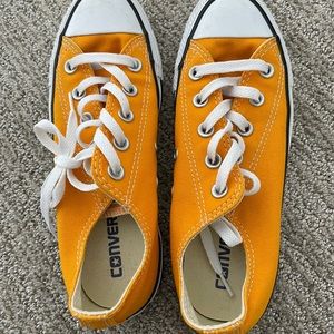 Converse, orange shoes